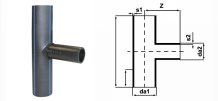 Тройник PE 100 для труб разного диаметра
